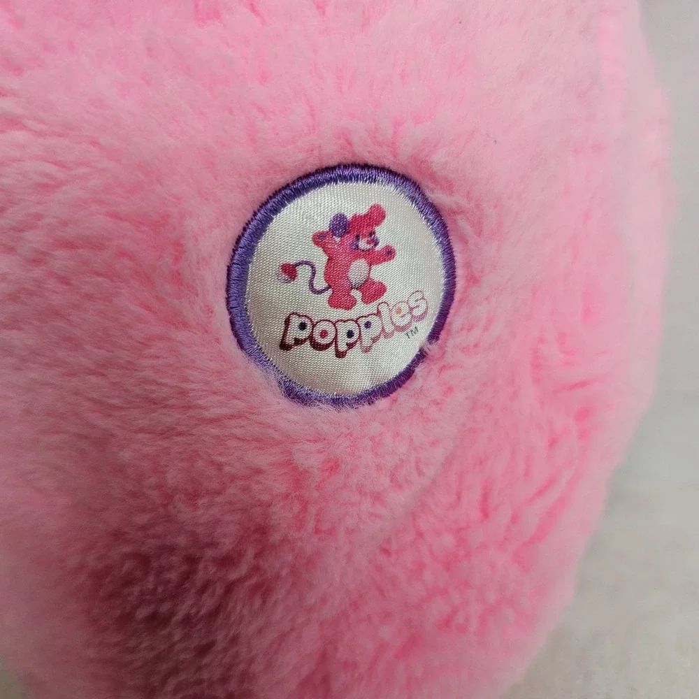 Vintage 1985 Pink Party Popples Plush Stuffed Animal American Greetings Mattel